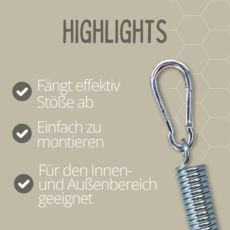 RIIJK Ceiling Hook and Oscillating Springs for a Hanging Chair,