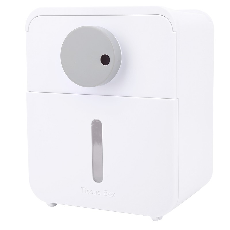 Waterproof WallMounted Toilet Roll Paper Rack Holder with Top Shelf