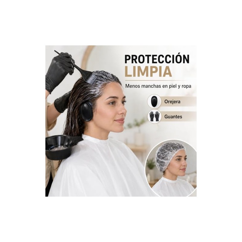 23 Piezas Kit De Coloración De Tinte para El Cabello,