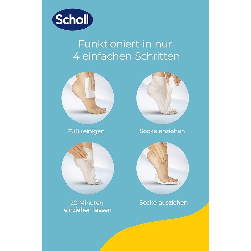 Scholl EC Intensive Nourishing Foot Mask Honey & Almond -