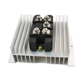 Aigoodele 3 Phase Rectifier Bridge 100Amp MDS100A1600V Diode Bridge Rectifier with Heat Sink W-95 Widely Used for Power Supply