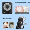 WHATOOK Small Desk Fan Personal Fans: 5000mah 25 Hours Battery