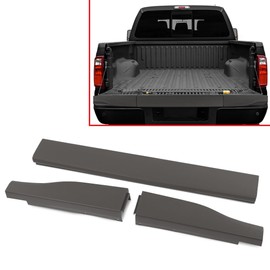 PIT66 Flexible Step Tailgate Molding Trim Set Compatible with Ford F250 F350 F450 F550 2011 2012 2013 2014 2015 2016 3PCS Brown