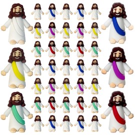 Mini Jesus Figures, Set of 30pcs Action Figures Little Jesus Figures, Tiny Jesus Figures to Hide and Seek Religious Gifts for Easter Egg Stuffers