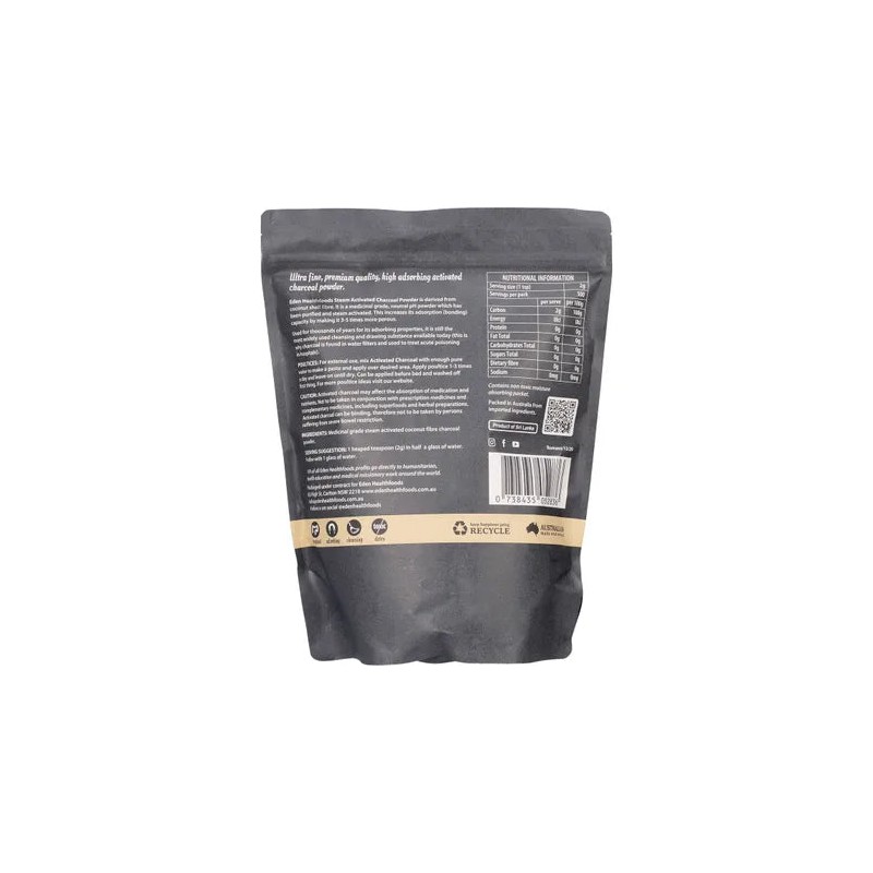 Eden Health Foods Steam Activated Charcoal Powder 1kg