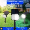 T-SUN 8-Pack Solar Spot Lights Outdoor LED Waterproof Garden Lawn
