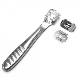 Stainless Steel Callus Remover Foot File with Replaceable Blades for Heels