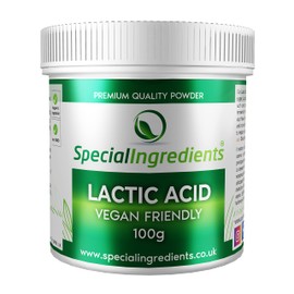 Special Ingredients Lactic Acid Powder 100g - Vegan Friendly Ideal for Vegan Cheese and Butter, Non-GMO - Recyclable Container