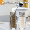 Wongblee 2 Pack Glass Salt and Pepper Shakers Set with