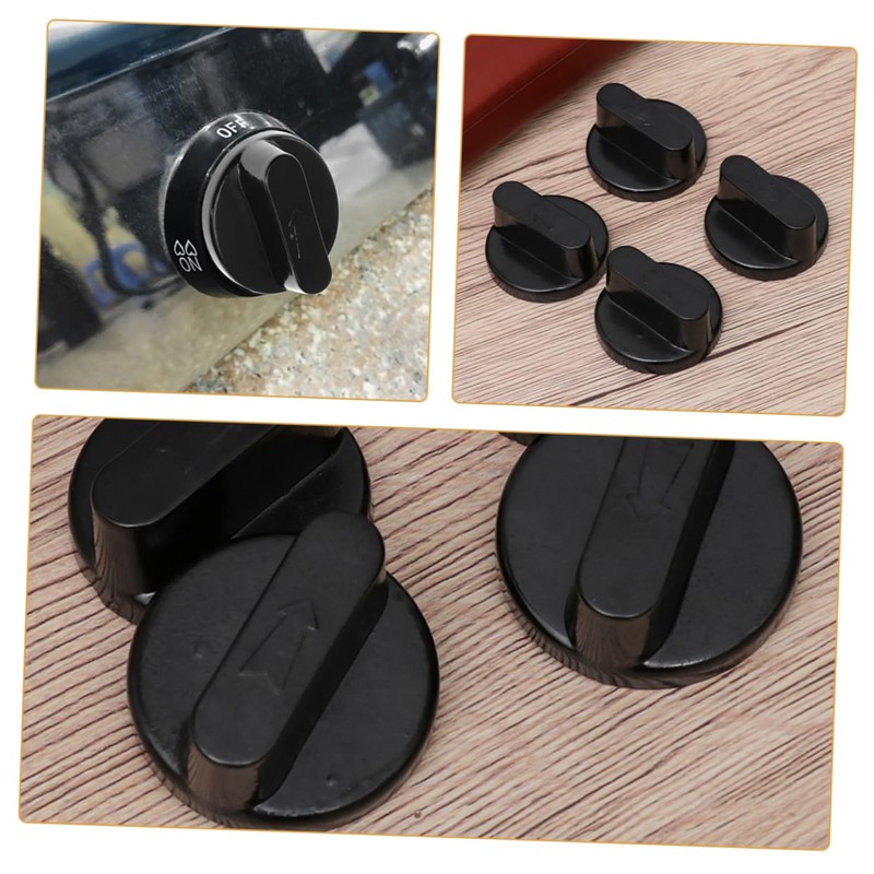 LALAFINA 2pcs Gas Stove Knobs Replacement Easy to Use Control