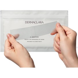Dermaclara Parche para Cesárea Siliconefusion - Parche De Silicona para Cicatrices - Reutilizable, Grado Médico, Seguro para El Embarazo, Hipoalergénico, Probado por Dermatólogos, Libre De Crueldad