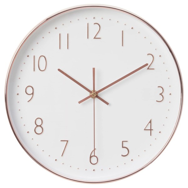 Ikea JANKIG Wall Clock, 11.8 inches (30 cm), Copper Color (505.340.38)