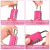 Pack of 6 Padlock Combination Lock, 4 Digit Padlock with
