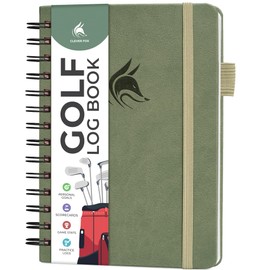 Clever Fox Golf Log Book – Small Training & Scorecard Journal – Pocket Notebook – Golf Practice Accessories & Gifts Ideas for Men (Cypress)