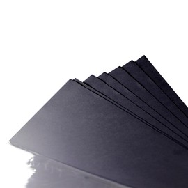 Cartulina Iris de 50x65cm, 180g, 10 piezas, para Manualidades, Papel de Dibujo y Corte (Negro)