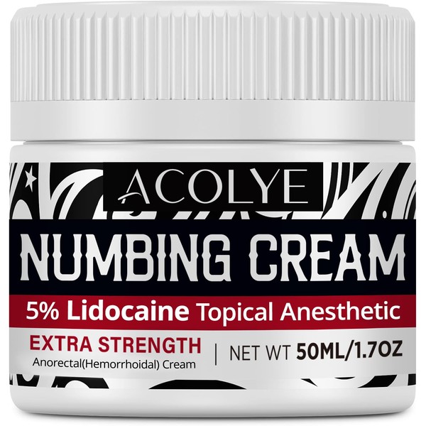 Acolye Numbing Cream Maximum Strength : 1.7oz / 50ml Numbing
