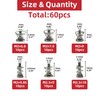 AIMUNOK 60pcs GPU Graphics Card Back Plate Heatsink Screws Spring