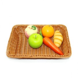Rattan Apple Fruit Basket Storage Organizer Premium 10ea