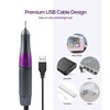 30000rpm Electric Manicure Drill Handle Adjustable Portable Nail Drill Pen