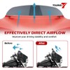 TSUNG 4.5" Smoke Round Windshield Batwing Windscreen Fit for 1996-2013