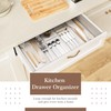 Criusia 11 PCS Clear Plastic Drawer Organizer Set - 5