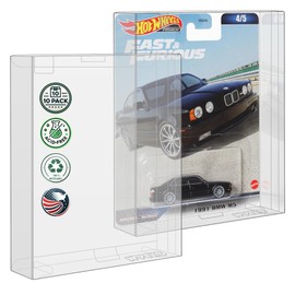 MALKO Hot Wheels Protector Display Case for Premium Card Diecast Cars - 10 Pack | Assembly Required