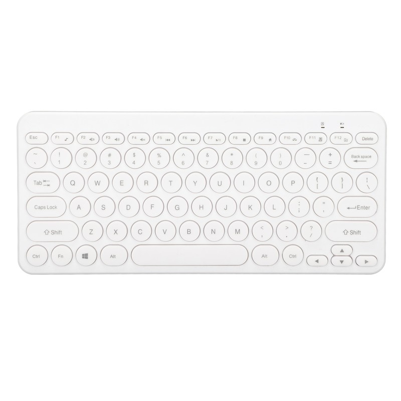 Keyboard Mouse Combo 2.4G Wireless Round Keycaps Ergonomic Design Silent