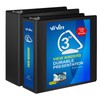 ViVin Durable 3 inch Slant-D Ring Binder, View Binder Three