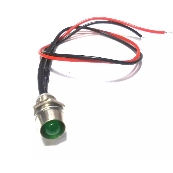 BBT Super Bright 12v AC/DC Green LED Indicator Light w/Green