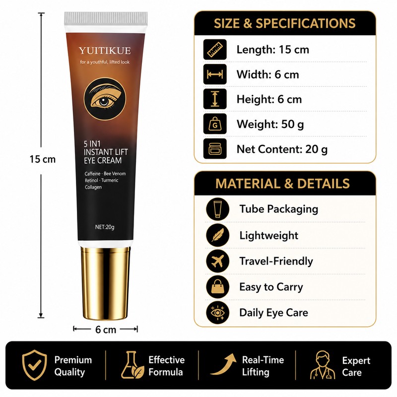 Peptide Eye Cream for Daily Skincare – Hydrating Under-Eye Moisturizer