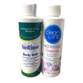 No-rinse shampoo + body bath waterless wash 1 set, 236.6ml, 1 piece / 노린스 샴푸+바디바스 물없이감는 1set, 236.6ml, 1개