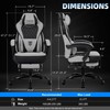 Vonesse Gaming Chair, Reclining Fabric Gaming Chairs for Adults 250LBS,