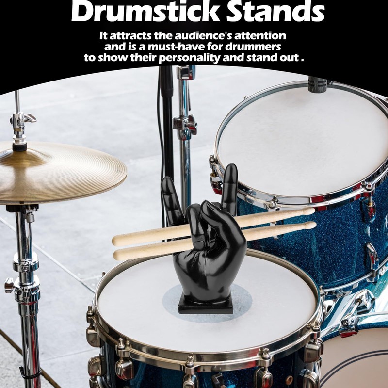 Ktnyl Drumstick Holder, Creative Drum Stick Holder, Creative Rock Hand,