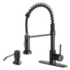 OWOFAN Kitchen Sink Faucet with Soap Dispenser Kitchen Faucet with