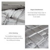 Lanest Housing King Size Satin Comforter Set Grey, 3 Pieces