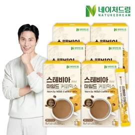 G Nature Dream Zero Sugar Stevia Mild Coffee Mix 9.5g 30 Po X 6 Box / G네이처드림 제로슈가 스테비아 마일드 커피믹스 9.5g 30포 x 6박스
