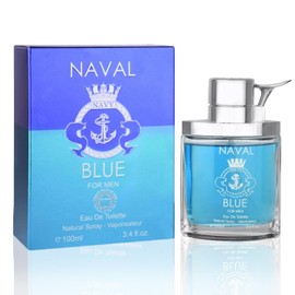 META-BOSEM Naval Blue for Men Cologne Aquatic Fragrance, Eau de Toilette Natural Spray - Fruity Woody Notes - Holiday Gift, 3.4 Fl Oz/100 Ml