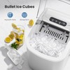 Countertop Portable Ice Maker Machine with Handle, 9 Bullet-Shaped Ice