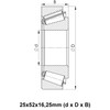 Parts and Parts Tapered Roller Bearing 30205 25 x 52