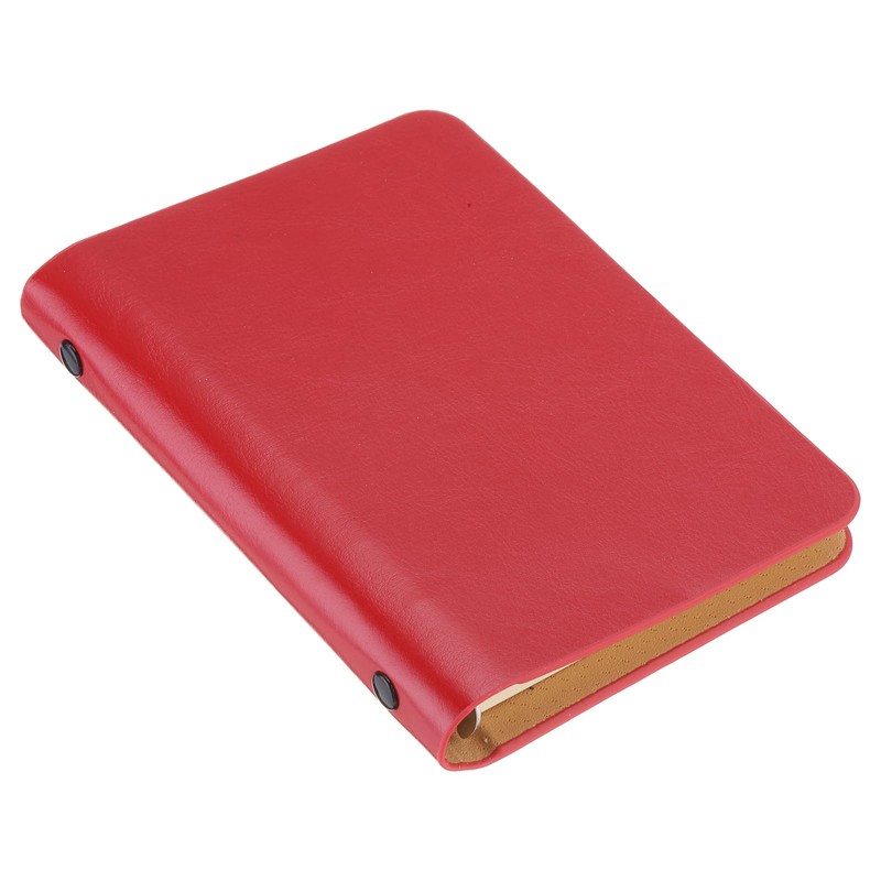 PATIKIL 6 Ring Binder Cover, A7 Leather Notebook Binder Mini