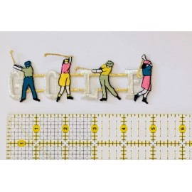 Golf Golfing Patch Sports  Appliqué Swing Putt