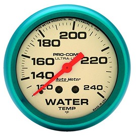 AUTO METER 4532 Ultra-Nite Water Temperature Gauge, 2 5/8"