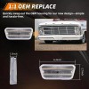 OFFKAT 2X Clear Switchback LED Front Parking Signal Light For