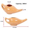Handcrafted Ceramic Neti Pot (Tiger Mat)