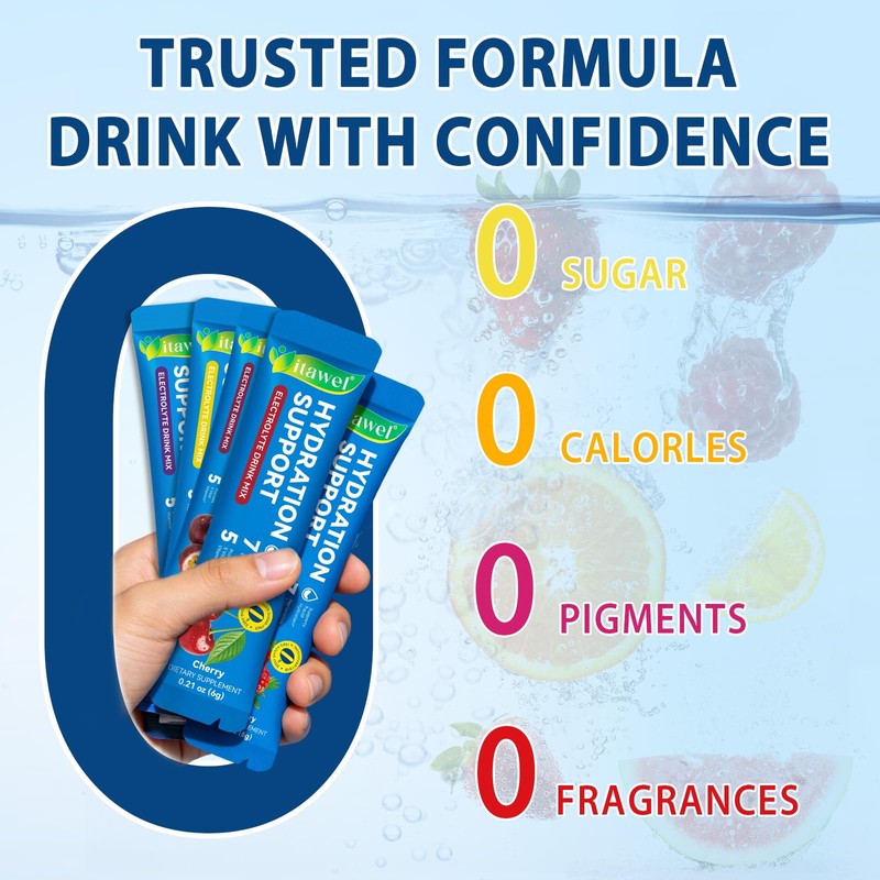 Electrolyte Powder with 7 Electrolytes + 5 Vitamins | Zero
