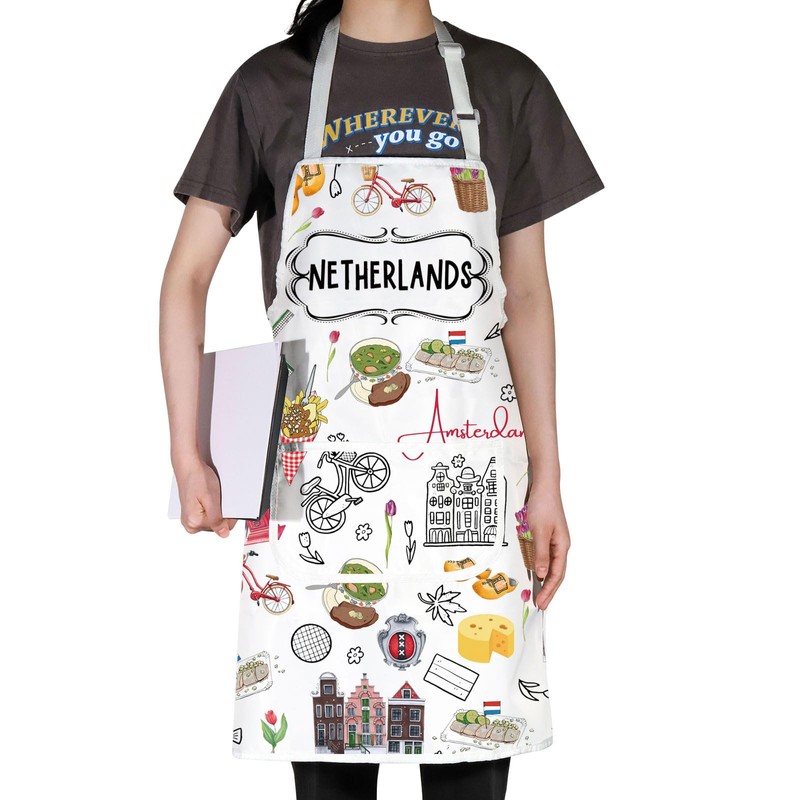 G2TUP Netherlands Apron Dutch Apron Netherlands Souvenirs Gifts Netherlands Kitchen