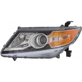 For Honda Odyssey 2014 2015 2016 2017 Headlight Assembly Black Bezel Driver Side DOT Certified | HO2502154 | 33150-TK8-A02
