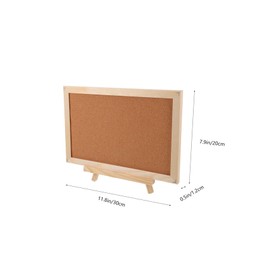 Operitacx Vision Board Cork Notice Board Cork Notice Board with Stand Double Sided Pin Board Framed Cork Board for Office Home School Note Message Memo Display Tripod Holder Stand