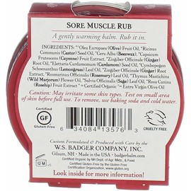 Badger Sore Muscle Rub 2z Size 2z Badger Sore Muscle Rub 2z Tin 2z