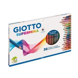 Giotto Supermina 36 Pastelli a Colouri, Assortiti, Pack of 36, Multicolour